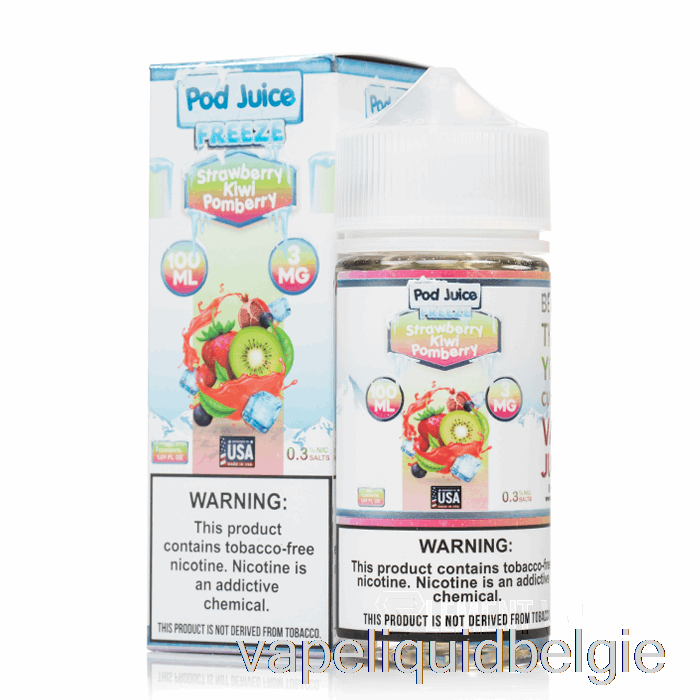 Vape België Bevriezen Aardbei Kiwi Pomberry - Peulensap - 100ml 0mg